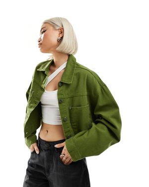 Vans – rayness – kurze jeansjacke - Grün