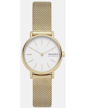 Skagen Signatur Lille Slim Two-Hand, -Tone Stainless Steel Watch - White