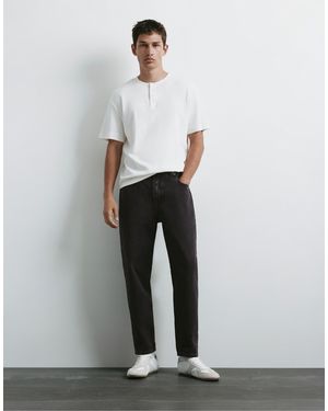 Pull&Bear – standard-jeans - Weiß