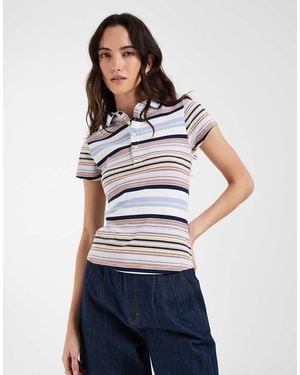 ASOS Shrunken Polo Top - Blue