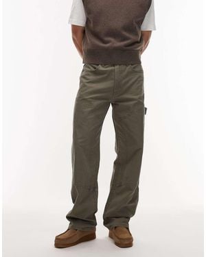 Wrangler Double Knee Carpenter Trousers - Green