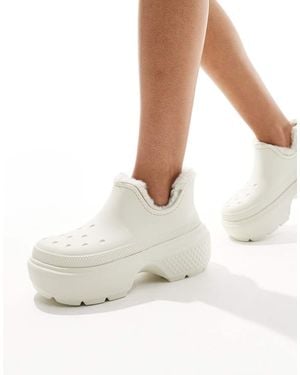 Crocs™ Stomp Shorty Boot - White