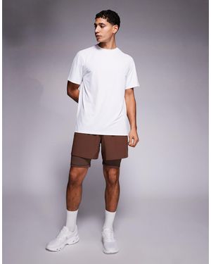 4505 Icon Active Quick Dry Base Layer Training Half Tight With Phone Pocket - Brown