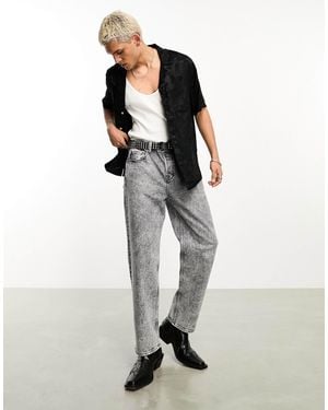 AllSaints X Asos Exclusive Reeves Straight Leg Jeans - White