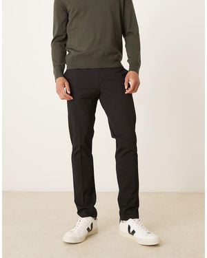 Mango Slim Fit Trousers - Black