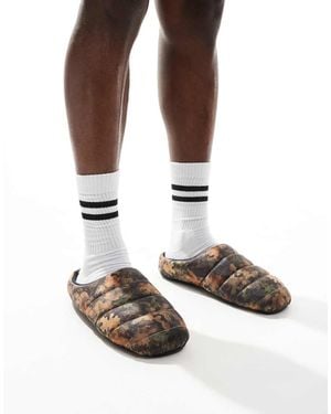 ASOS Puffer Slippers - Brown