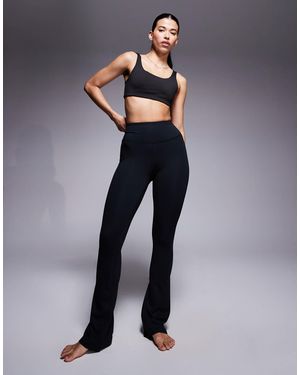 4505 Hourglass Icon Soft Touch High Waist Slim Kick Yoga Legging - Blue