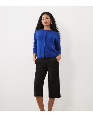 Miss Selfridge Tailored Kick Flare Capri Trouser - Blue