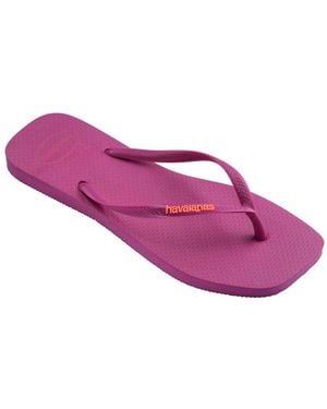 Havaianas Chanclas Slim De Punta Cuadrada En - Morado