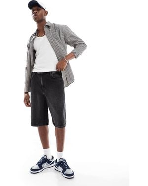 Only & Sons baggy Fit Longline Shorts - Black