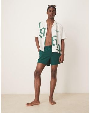 Abercrombie & Fitch Swimwear 5" Seersucker Short - Natural