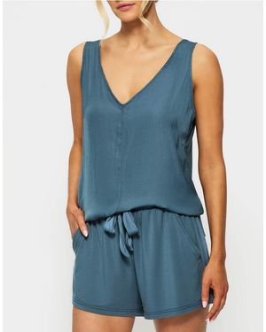 KBX Raye Satin Jersey Short - Blue