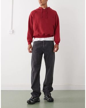 Weekday Space - jean droit décontracté - délavé - Rouge