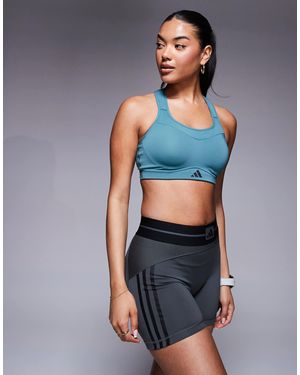 adidas Originals Adidas Training Strength High Support Sports Bra - Grey