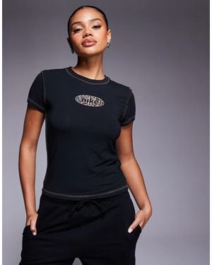 Nike Baby T-shirt With Leopard Logo - Blue