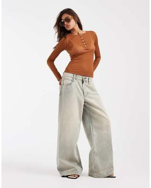 ASOS Top Serafino Super Trasparente - Bianco