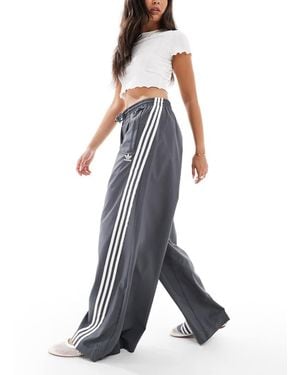 adidas Originals Three Stripe Oversized Track Trousers - Grey
