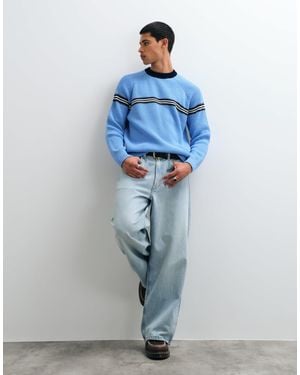 ASOS Oversize-pullover mit rundhalsausschnitt - Blau