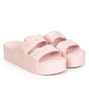 FREEDOM MOSES Scented Platform Sliders - Pink