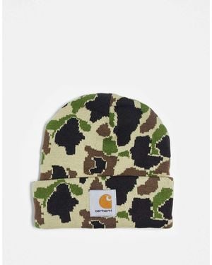 Carhartt Camo Duck Beanie - Green