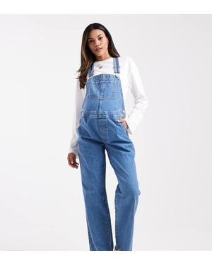 ASOS Asos Design Maternity Denim Dungaree - Blue