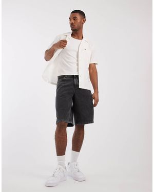 Tommy Hilfiger Linen Blend Short Sleeve Shirt - White
