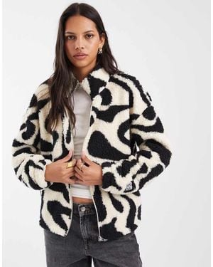 Noisy May Zip Through Fleece - Grey