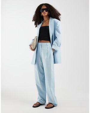 ASOS Tailored Tapered Trousers - Blue