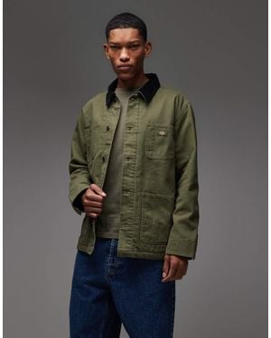Dickies Lined Chore Canvas Jacket - Green