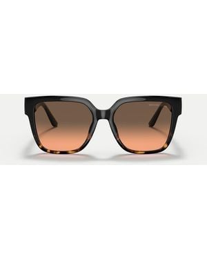 Michael Kors Karlie Square Sunglasses With Lens - Brown