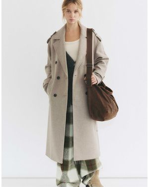 Pull&Bear – trenchcoat - Natur
