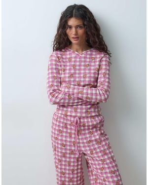 ASOS Checked Pyjama Set - Pink