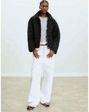 Stradivarius – pufferjacke - Weiß