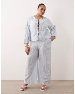 Esmee Curve Esmée Curve Tie Front Beach Pants - Gray
