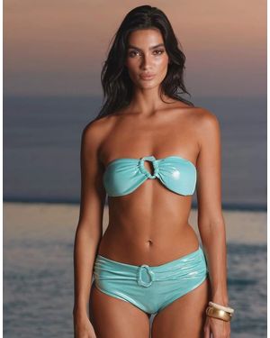 Moda Minx Eurydice High Waist Bikini Bottom - Blue