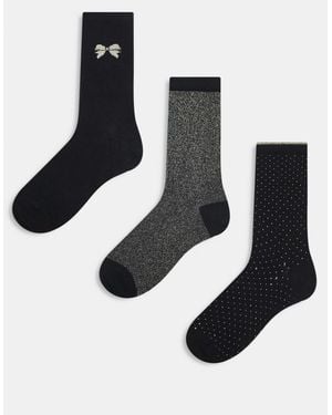 ONLY 3-pack Socks Gift Box - Black