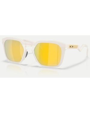 Oakley Hstn Sq Square Polarised Sunglasses With Mirrored Lens - Metallic