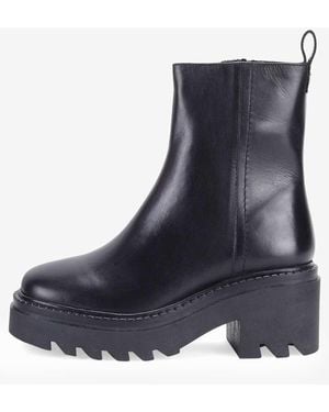 OFF THE HOOK 'Bridgford' High-Ankle Stylish Leather Boots - Blue