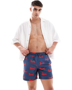 Farah – colbert – badeshorts - Blau