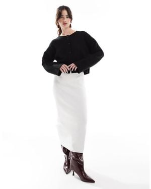 Glamorous Knitted Midi Skirt - Black