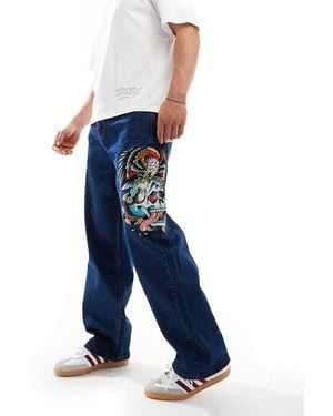 Ed Hardy Baggy Jeans - Blue