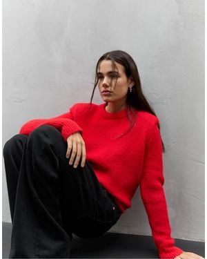 Stradivarius – strickpullover - Rot