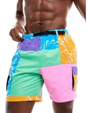 Nike Voyage Colorblock Best Of 7 Inch Volley Swim Shorts - Multicolore