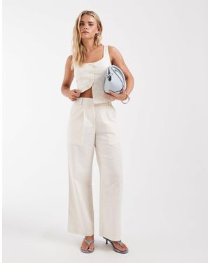 4th + Reckless Petite – elegante hose - Weiß