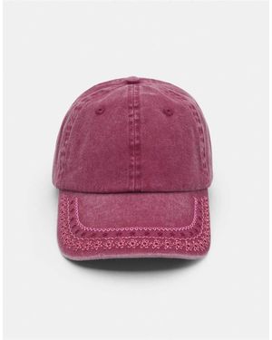 Pull&Bear Embroide Cap - Pink