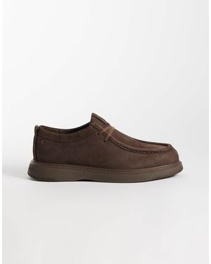 Tommy Hilfiger Belmont Real Nubuck Premium Leather Shoes - Brown