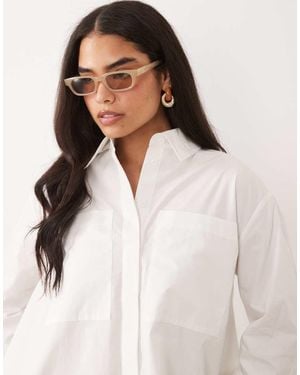 ASOS Oversized Overhemd Met A-Lijn - Wit