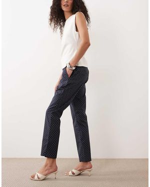 WeWoreWhat Pantalones Azul Marino Con Botones En La Parte Delantera
