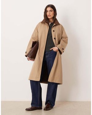 JJXX Trench Con Colletto A Contrasto - Neutro