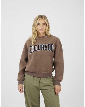 Brave Soul Borg Sweatshirt - Natural